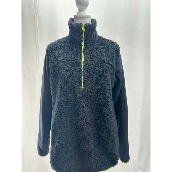 Zella Black Fleece Pull Over Jacket S - Picture 1 of 7